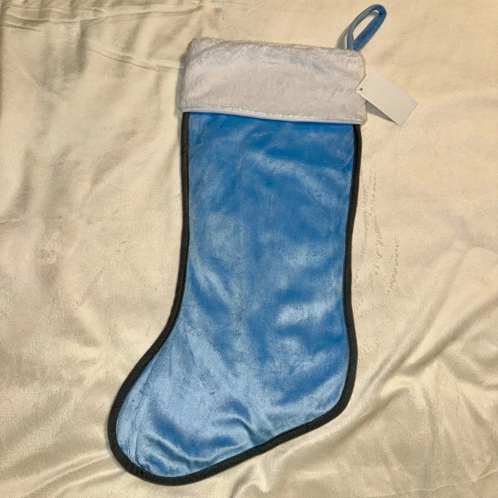 Precious Moments‎ Penguin Merry Christmas Stocking Blue White 2016 19