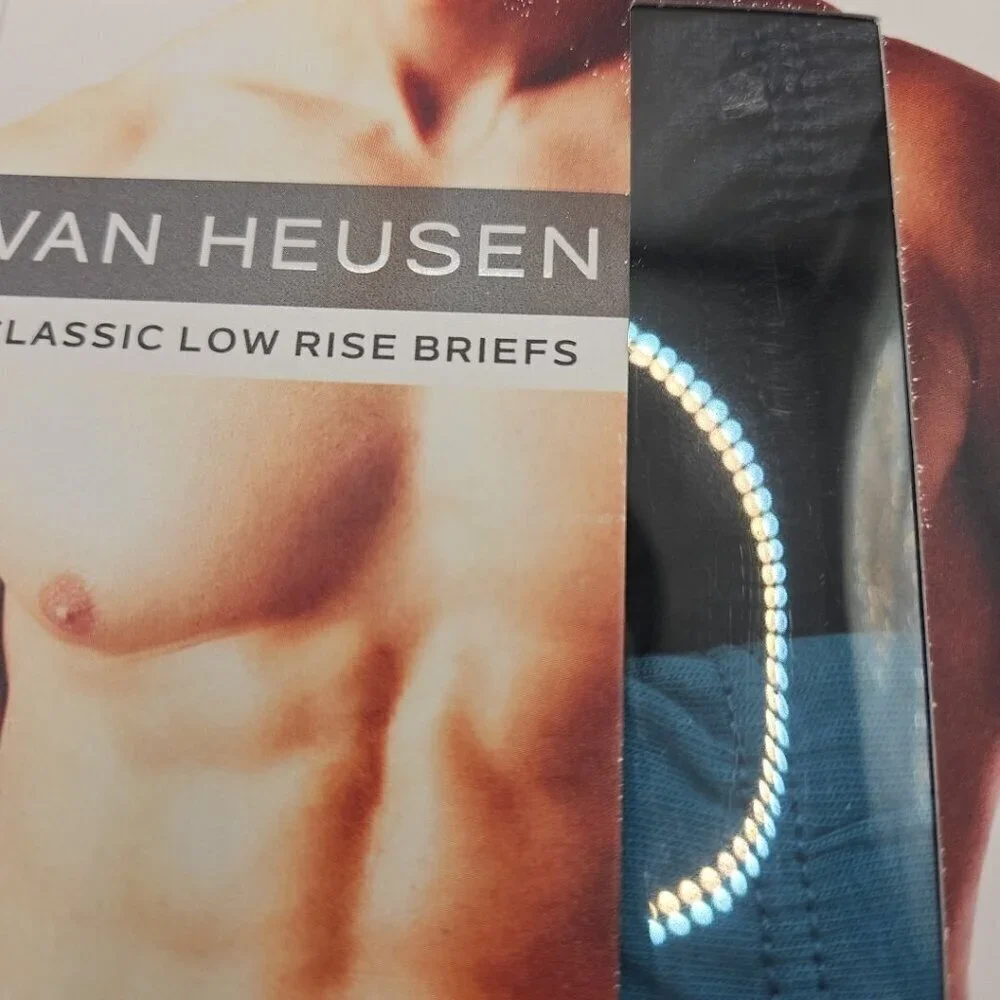 5 Pack Van Heusen Underwear Low Rise Briefs S 28-30  Multicolor Green & Blue NWT