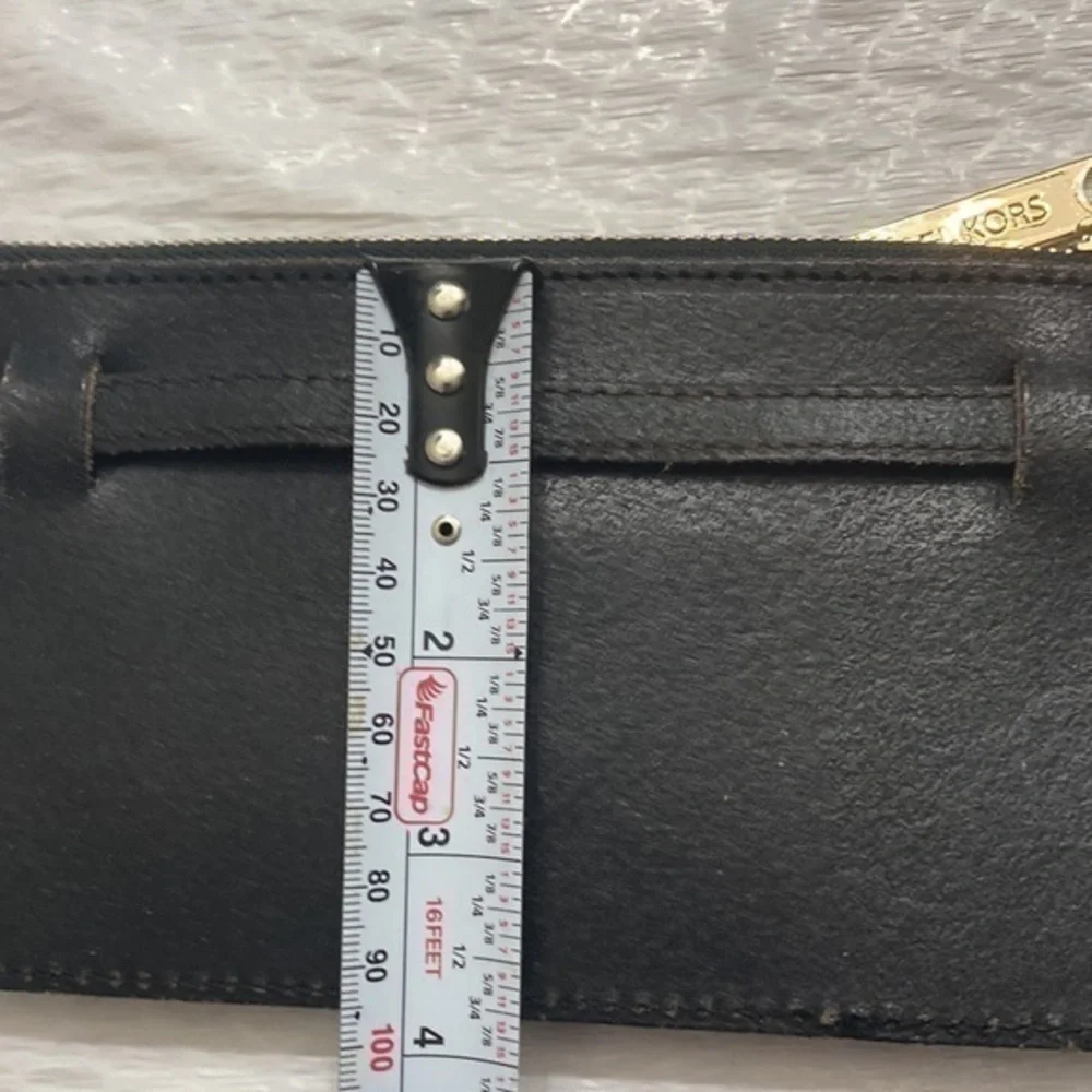 Michael kors black leather Hamilton lock belt bag
