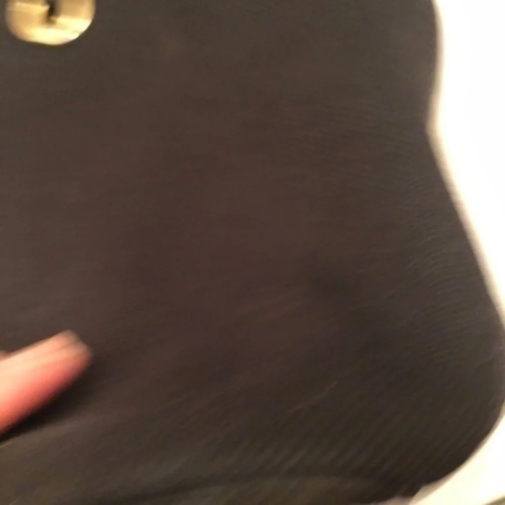 Michael kors black canvas tote bag