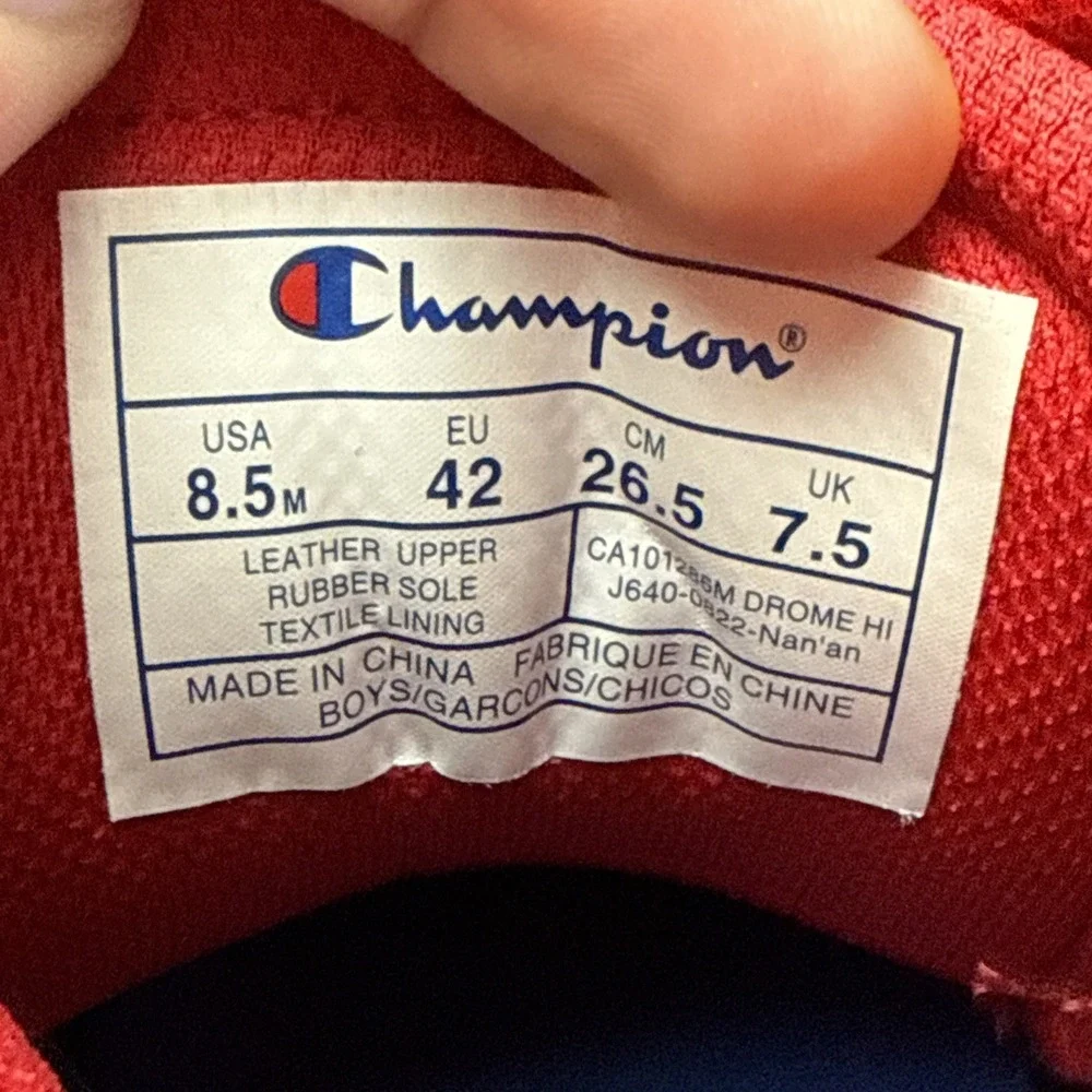 Champion Drome Hi Top Shoes Men's Size 8.5 M Sneakers Basketball