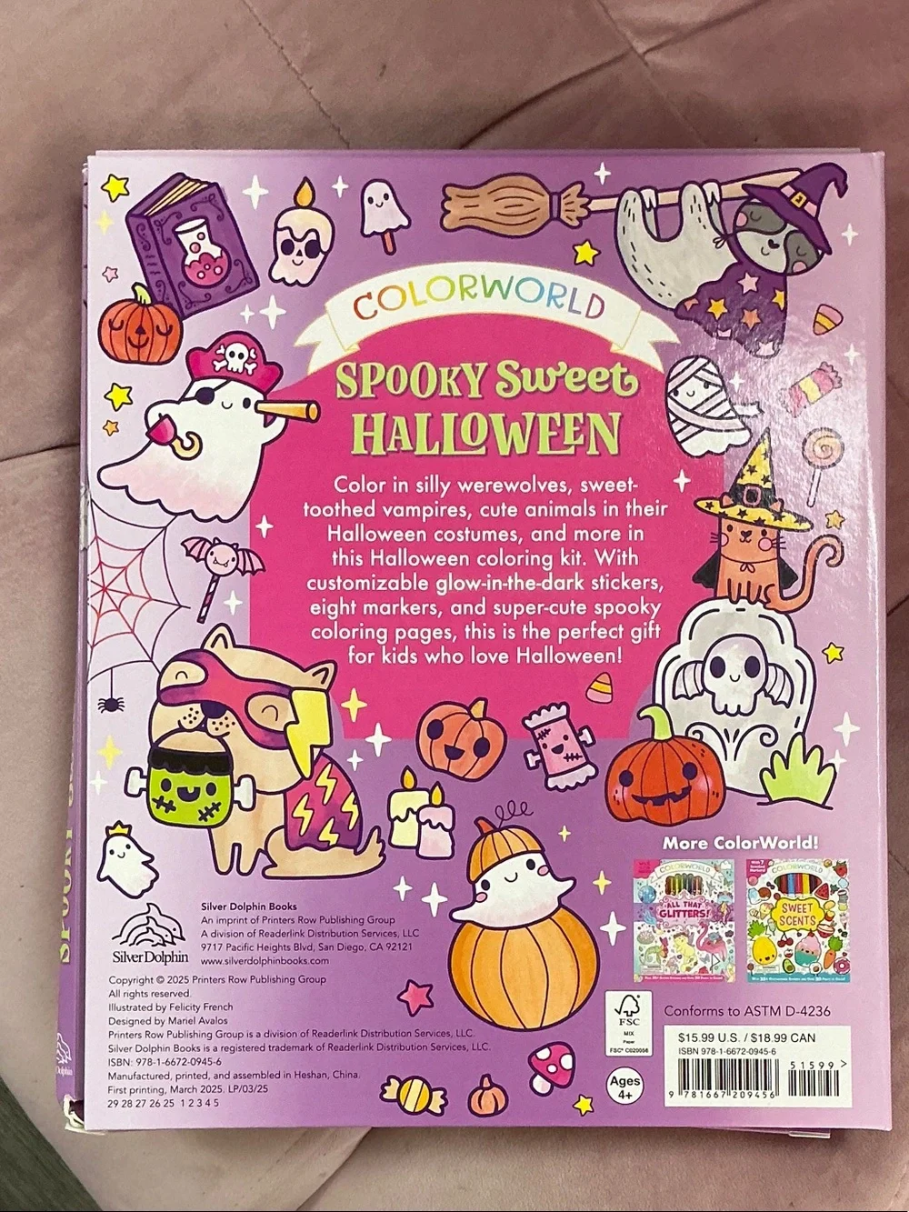 Simon & Schuster colorworld spooky