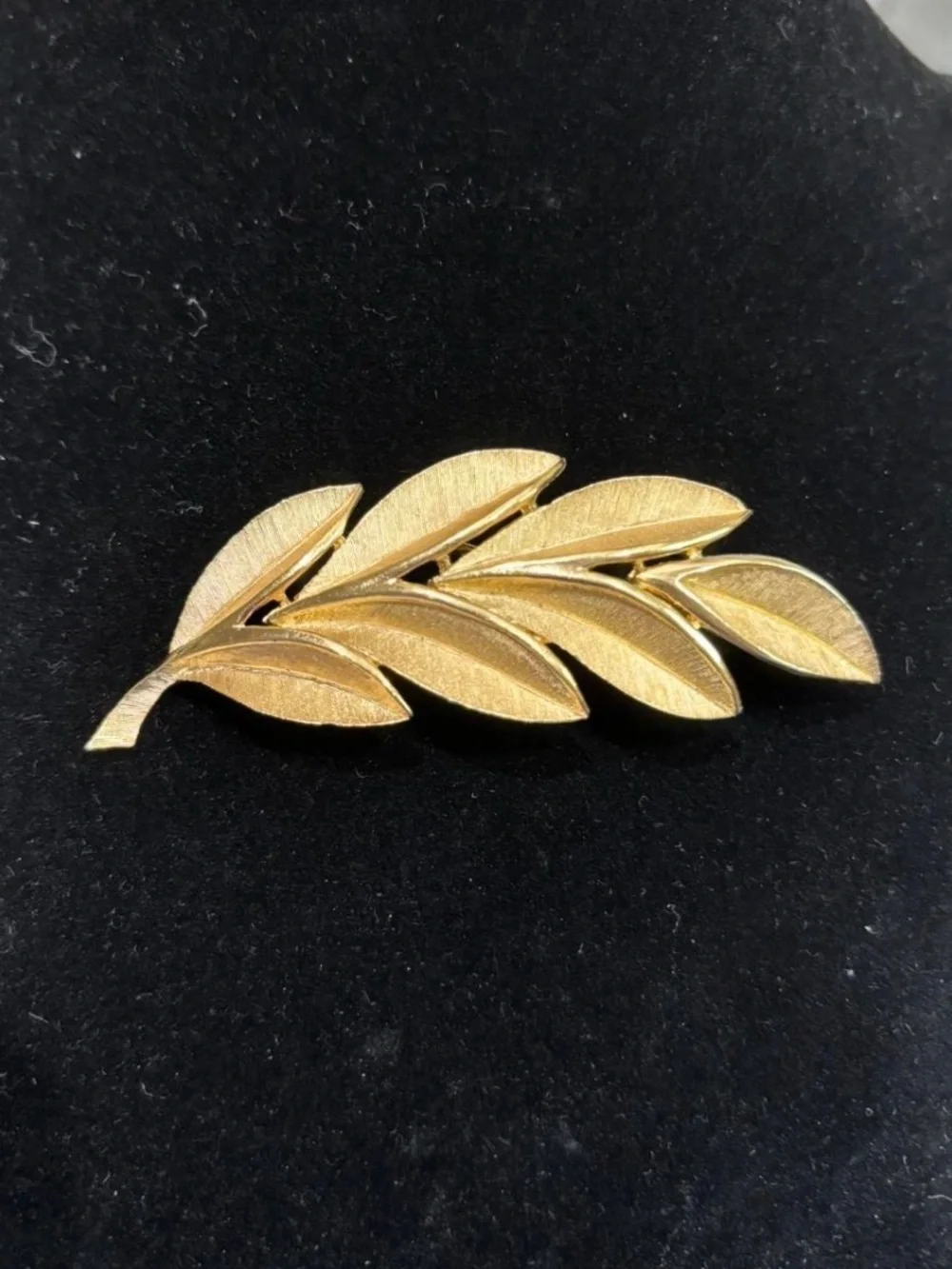 Brooch Set Trifari Sarah Cov Gold Tone Signed Jewelry Lot Stone Leaf Floral