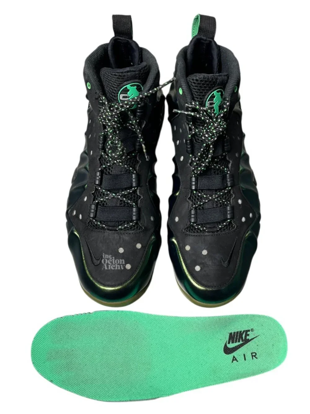 Size 9.5 Nike Barkley Posite Max - 2013 'Gamma Green' 555097-301 Pre-Owned