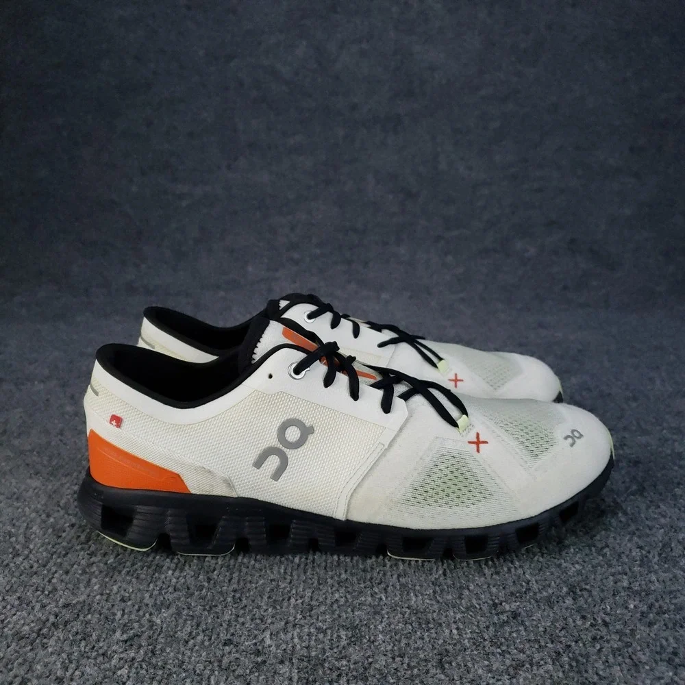 On Cloud X 3 Shoes Mens Size 12 White Black‎ Running Sneakers Lightweight