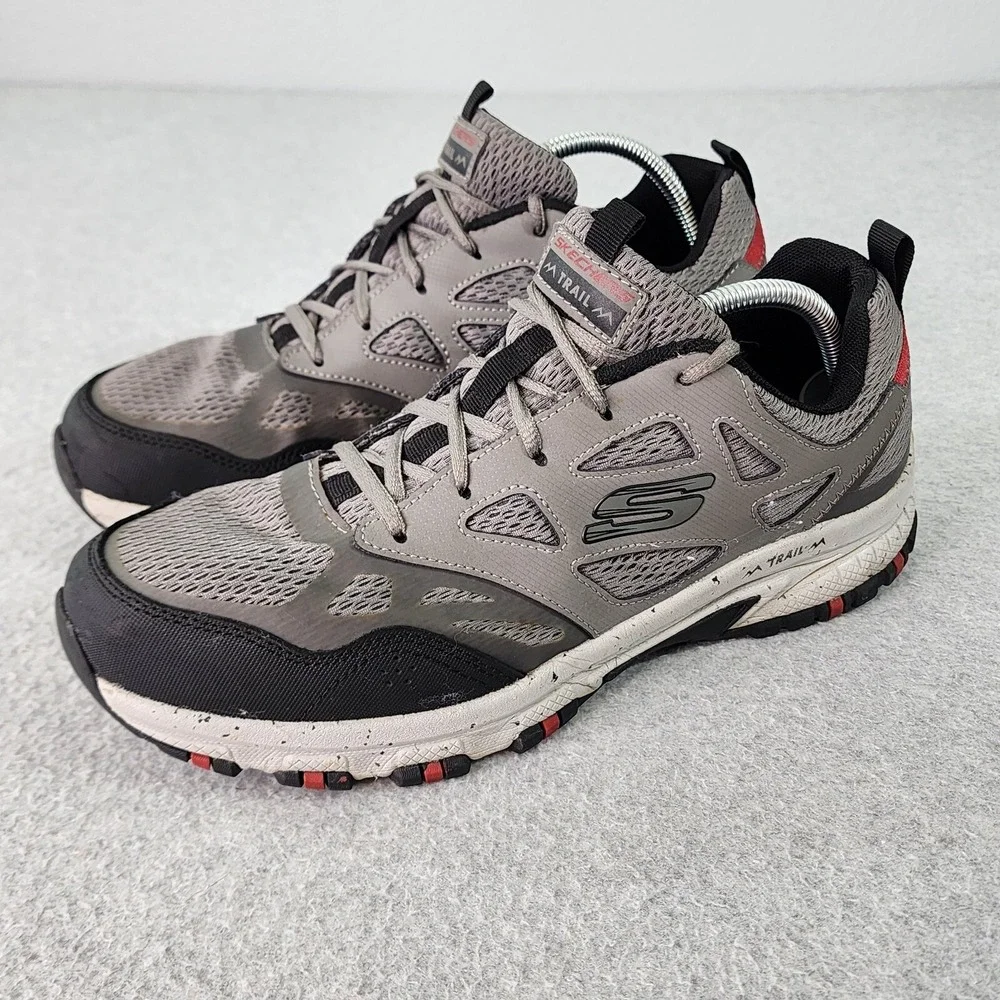 Skechers Trail Sneakers Mens Size 11 Hillcrest Gray Lace Up Casual Shoes 237265W