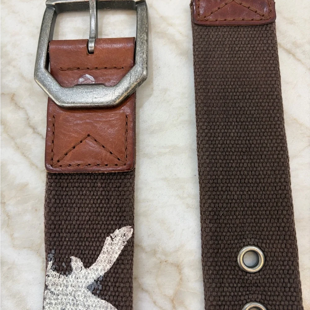 American Eagle Outfitters features leather accent