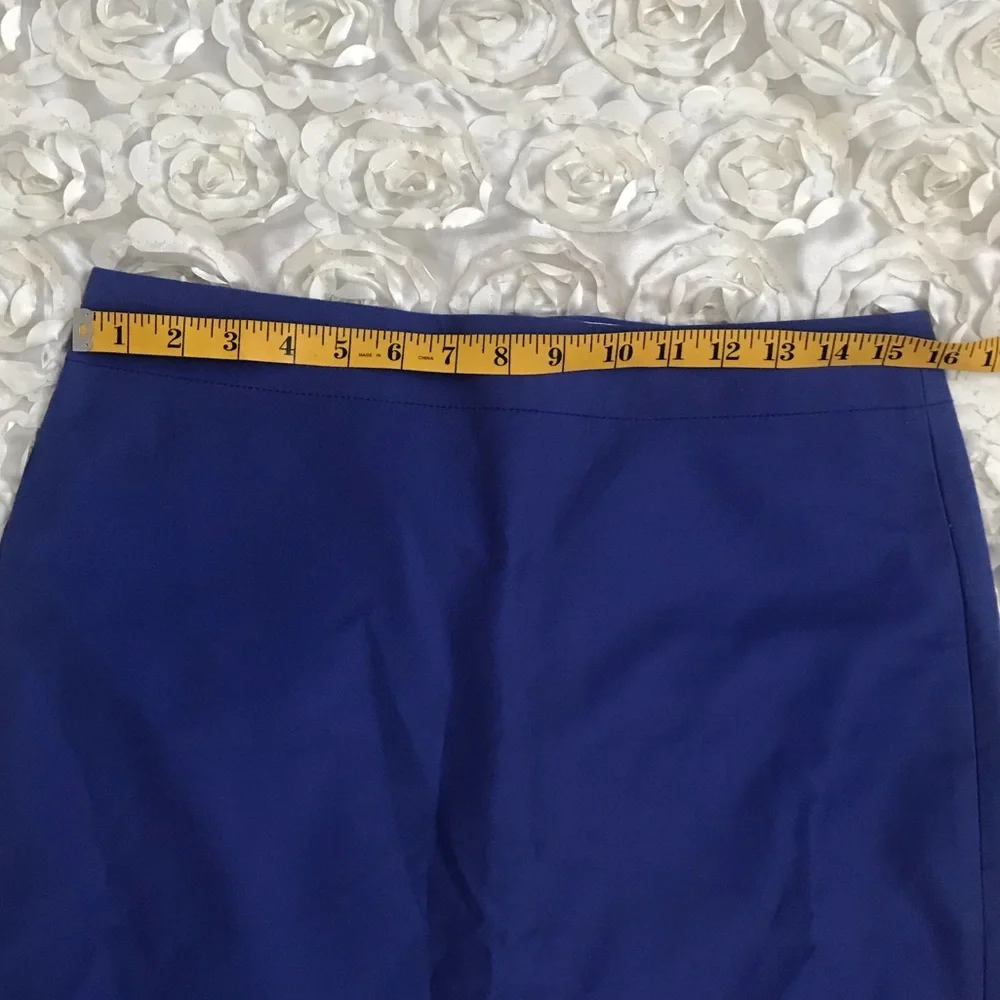 J. Crew Pencil Skirt in Coral and Royal Blue