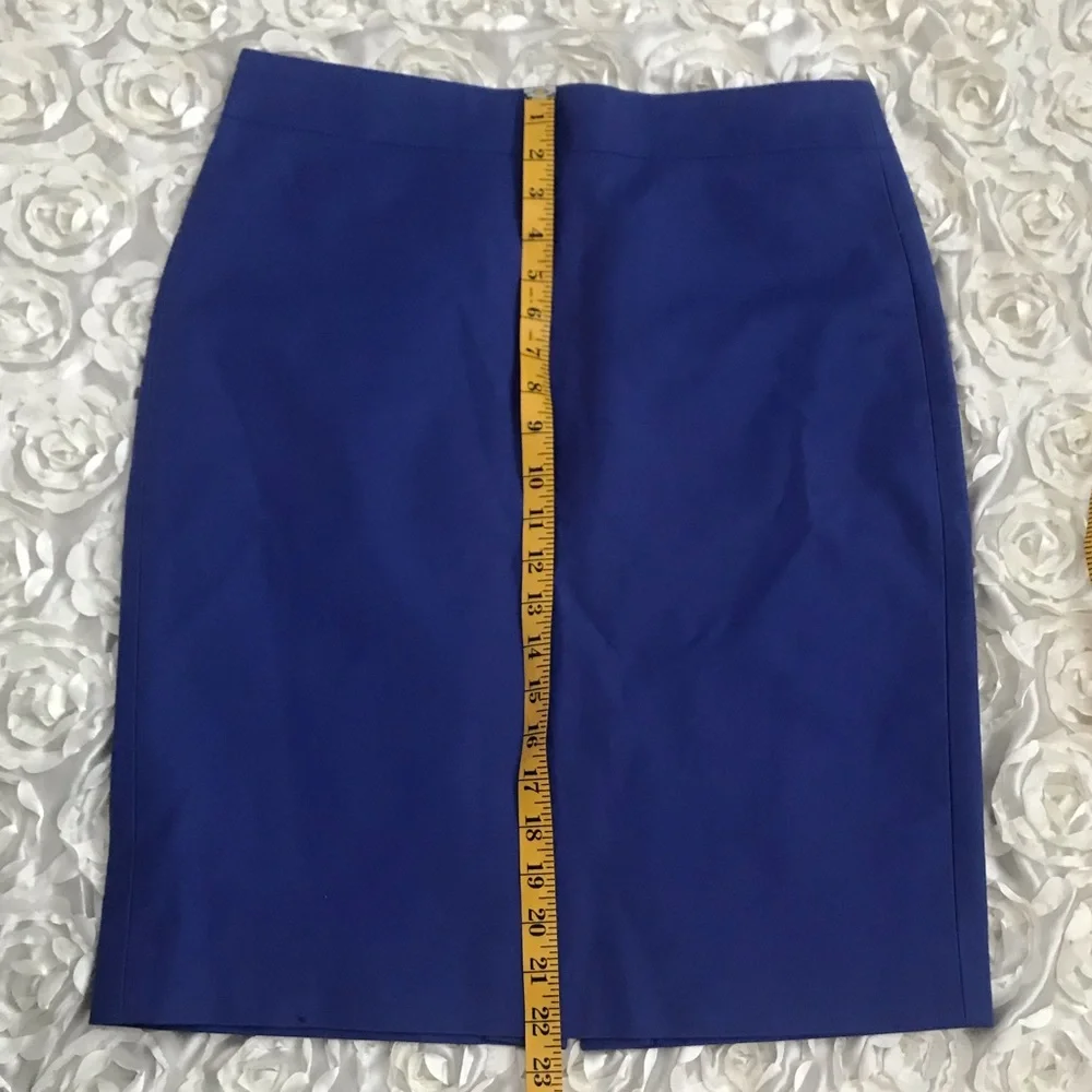 J. Crew Pencil Skirt in Coral and Royal Blue