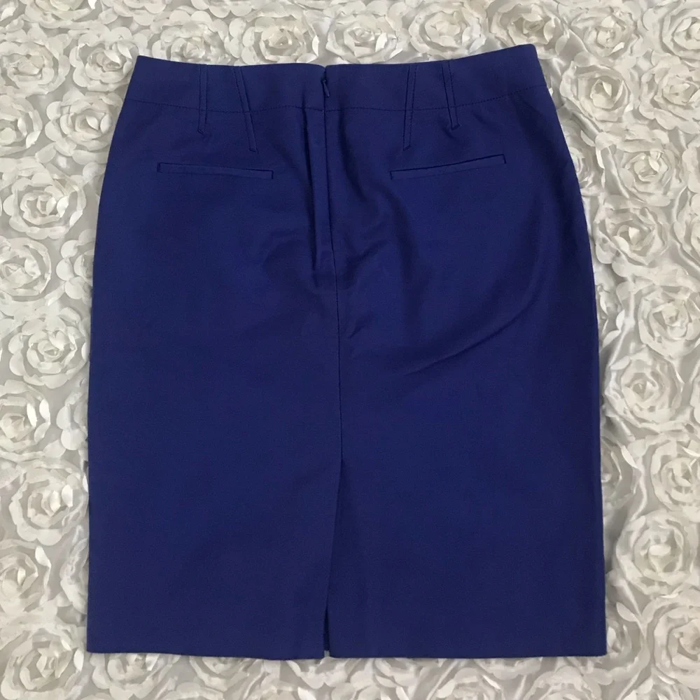 J. Crew Pencil Skirt in Coral and Royal Blue