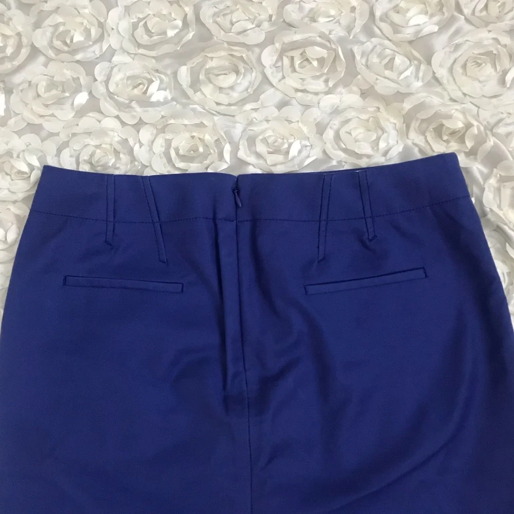 J. Crew Pencil Skirt in Coral and Royal Blue