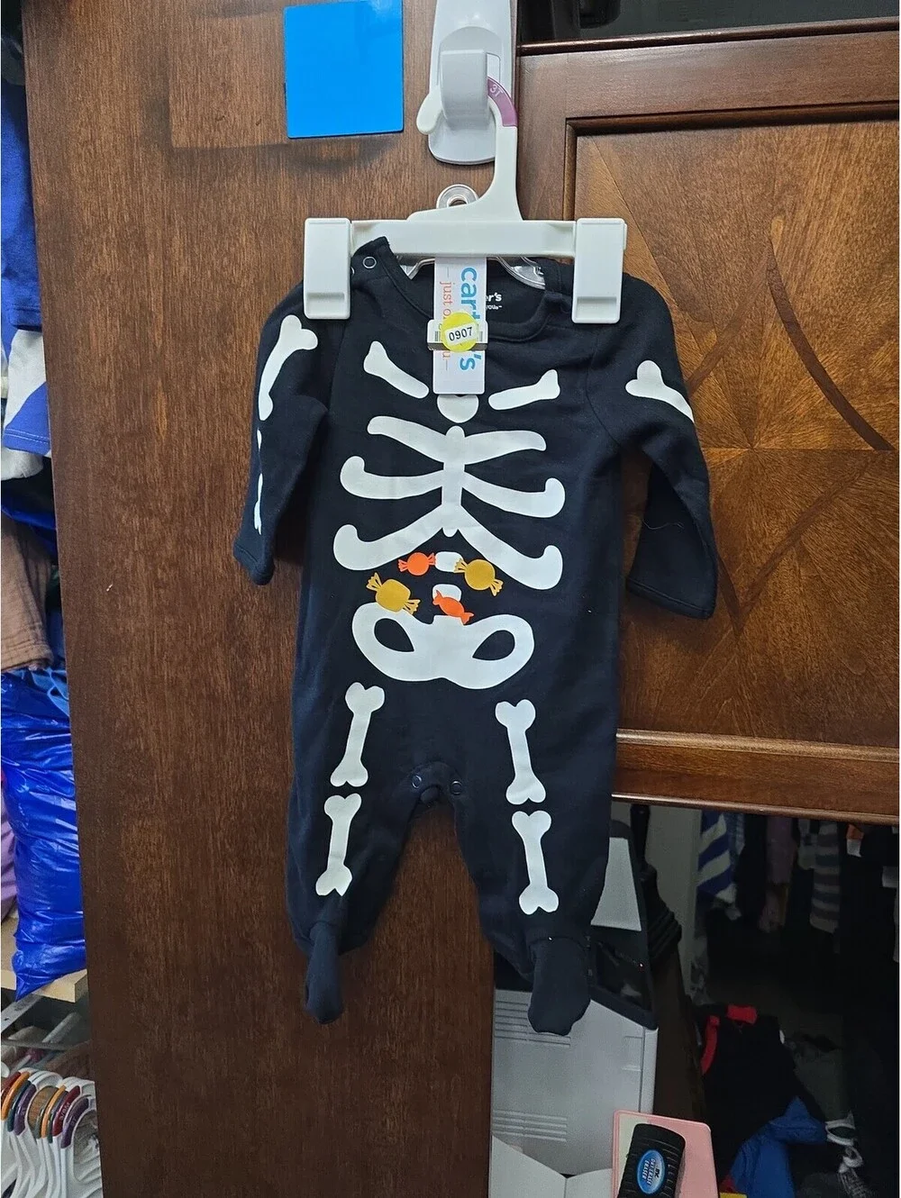 3m brand new halloween skeleton outfit from carter's item 907