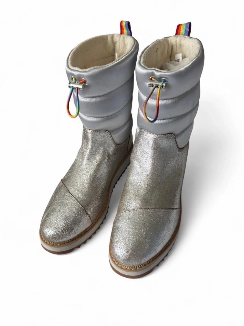 Toms metallic silver