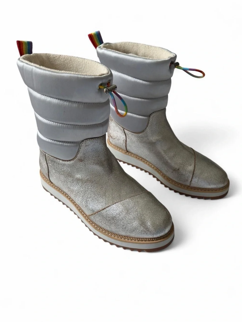 Toms metallic silver