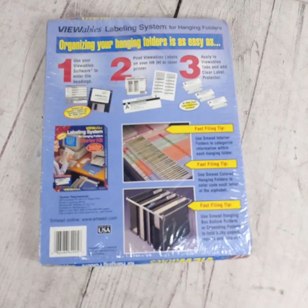 Smead VIEWables Labeling System Hanging Folder Starter, Supplies Kit NEW SEALED