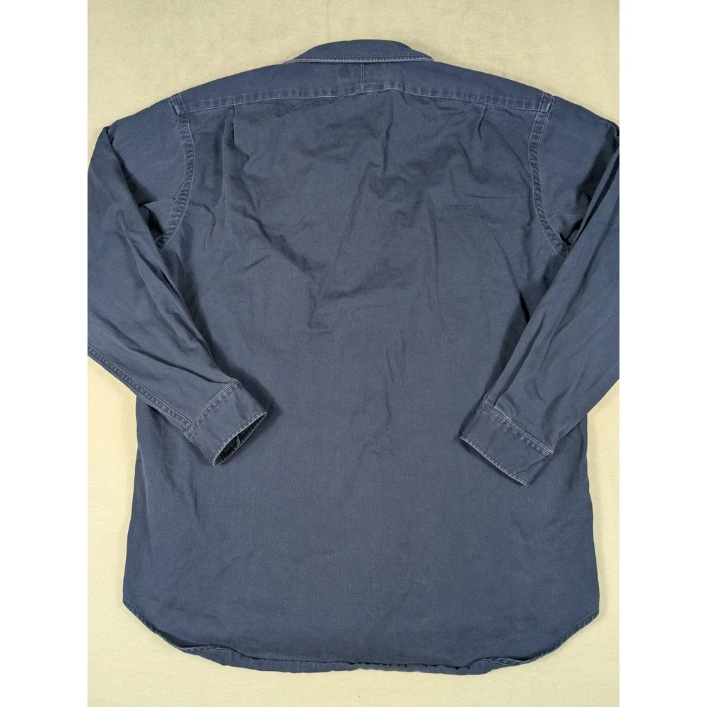 Vintage Polo Ralph Lauren Canvas Sportsman Tackle‎ Fishing Men's L Navy Shirt