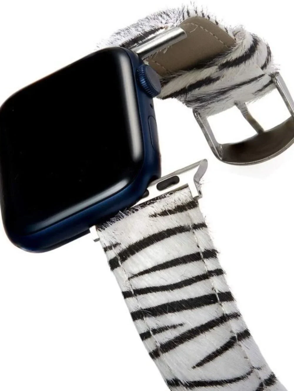 Be U 38mm Apple Watch Band Cream Black Zebra Print New Sealed