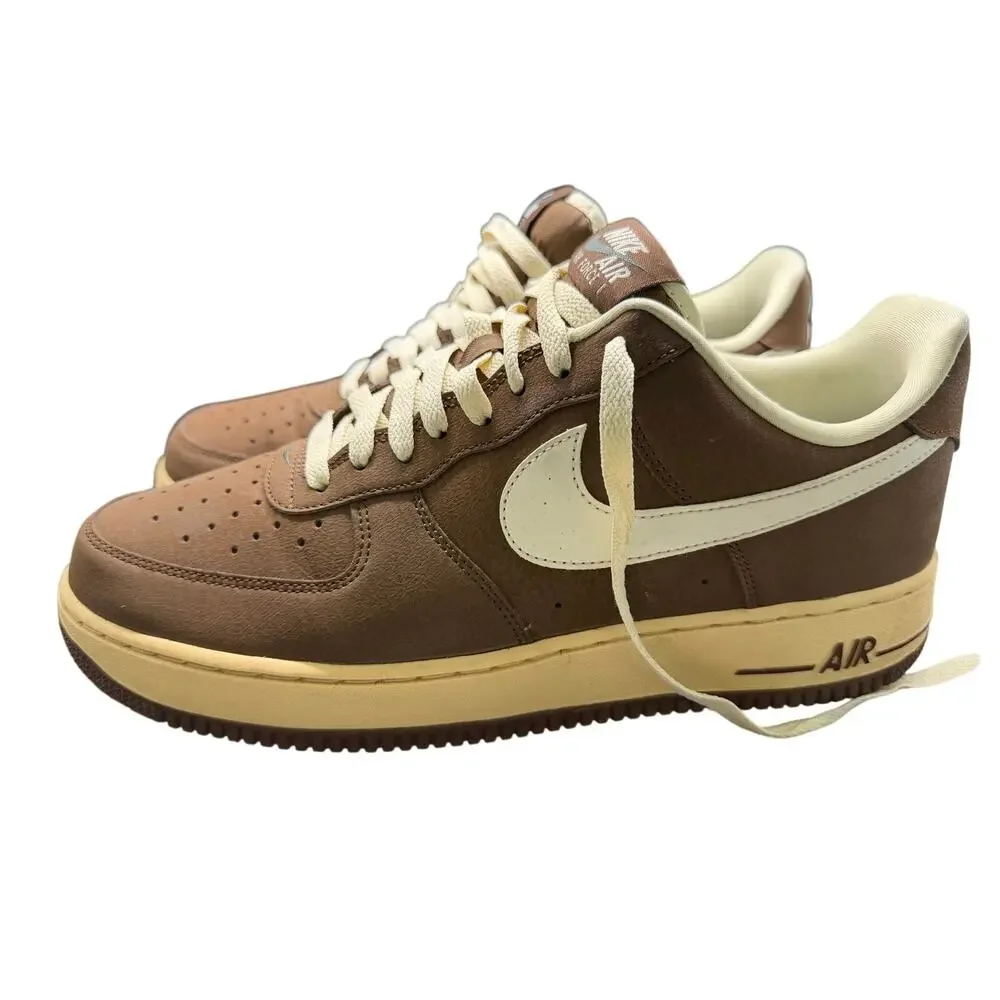 Nike Air Force 1 '07 Cacao Wow Brown/White Leather Low Top FZ23592-259