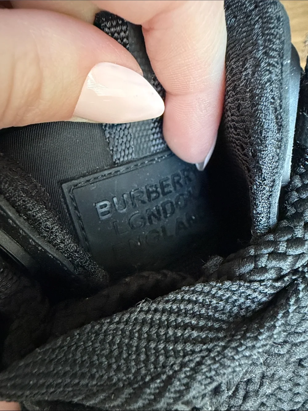 Burberry Black Arthur Trainer Sneakers