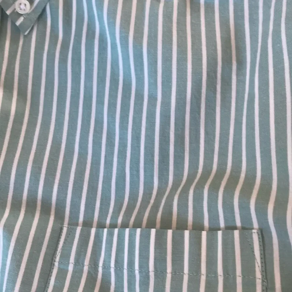 J. Crew White Aventurine Stripe Classic flex casual shirt