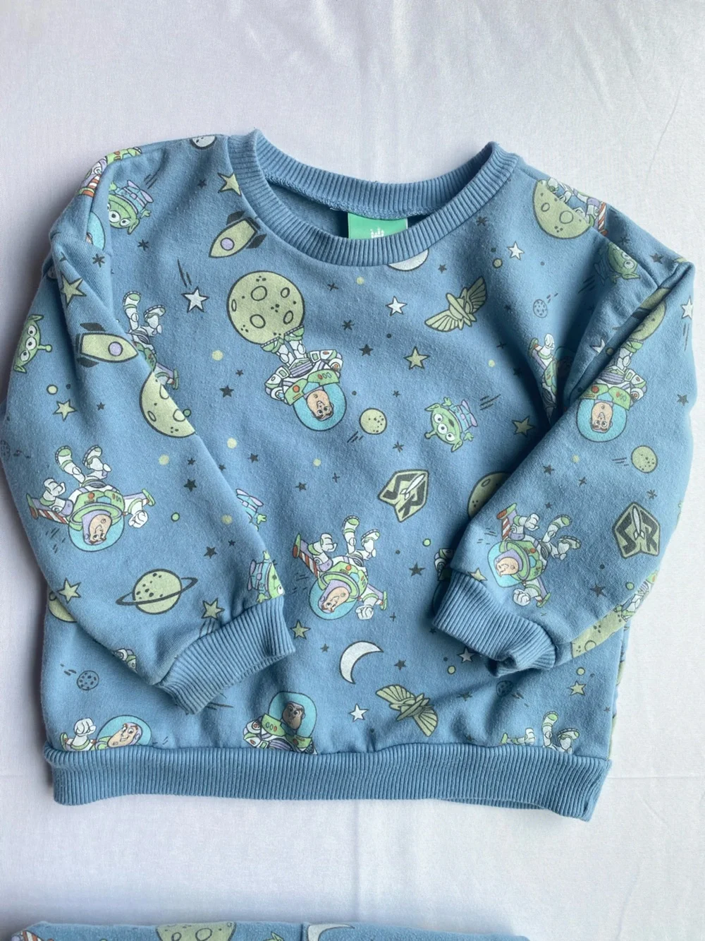 Disney Toddler 24m Buzz Lightyear Toy Story Matching Comfy Sweat Set Blue