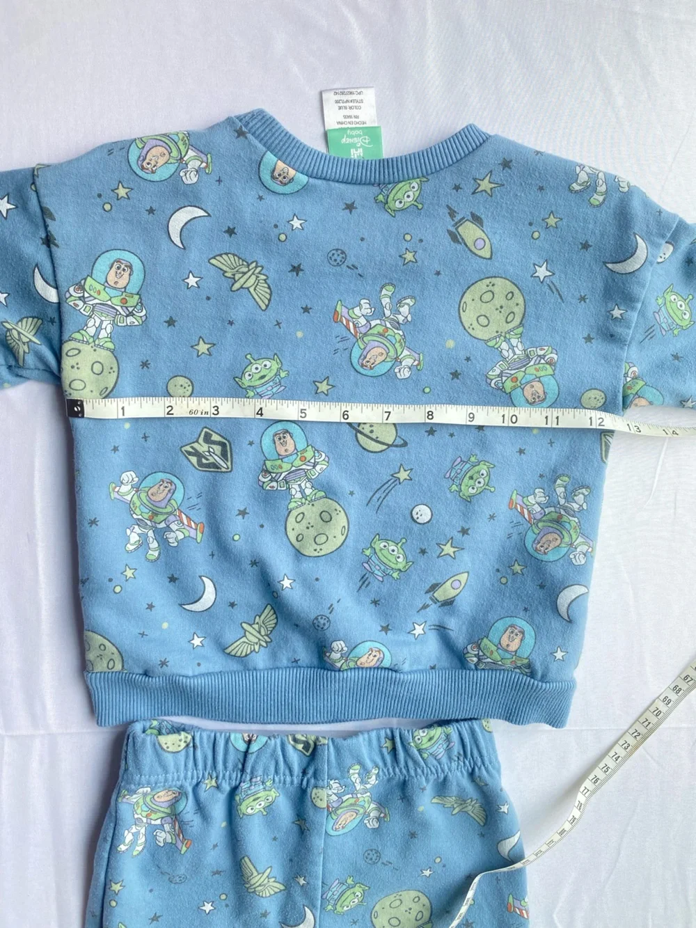 Disney Toddler 24m Buzz Lightyear Toy Story Matching Comfy Sweat Set Blue