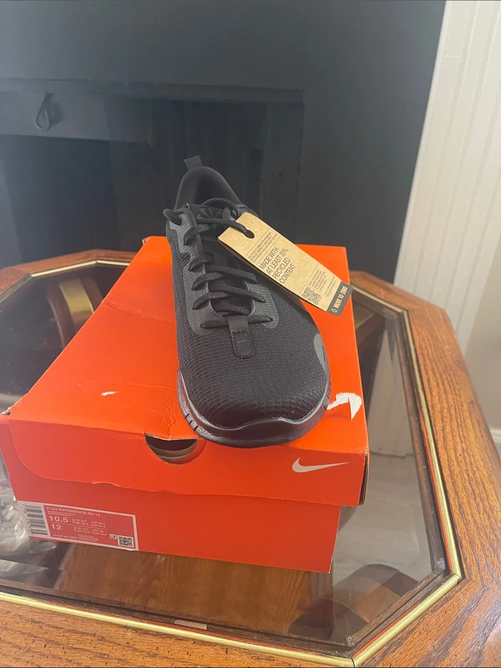 Nike Black Athletic Shoe with Dark Gray Swoosh
