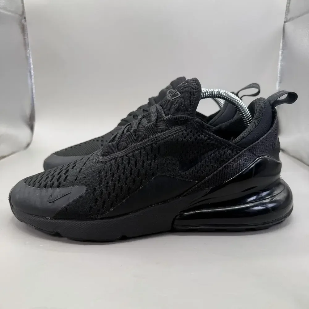 Nike Air Max 270 Lifestyle Shoes Mens Size 8 Black Sneakers AH8050-005 **READ**