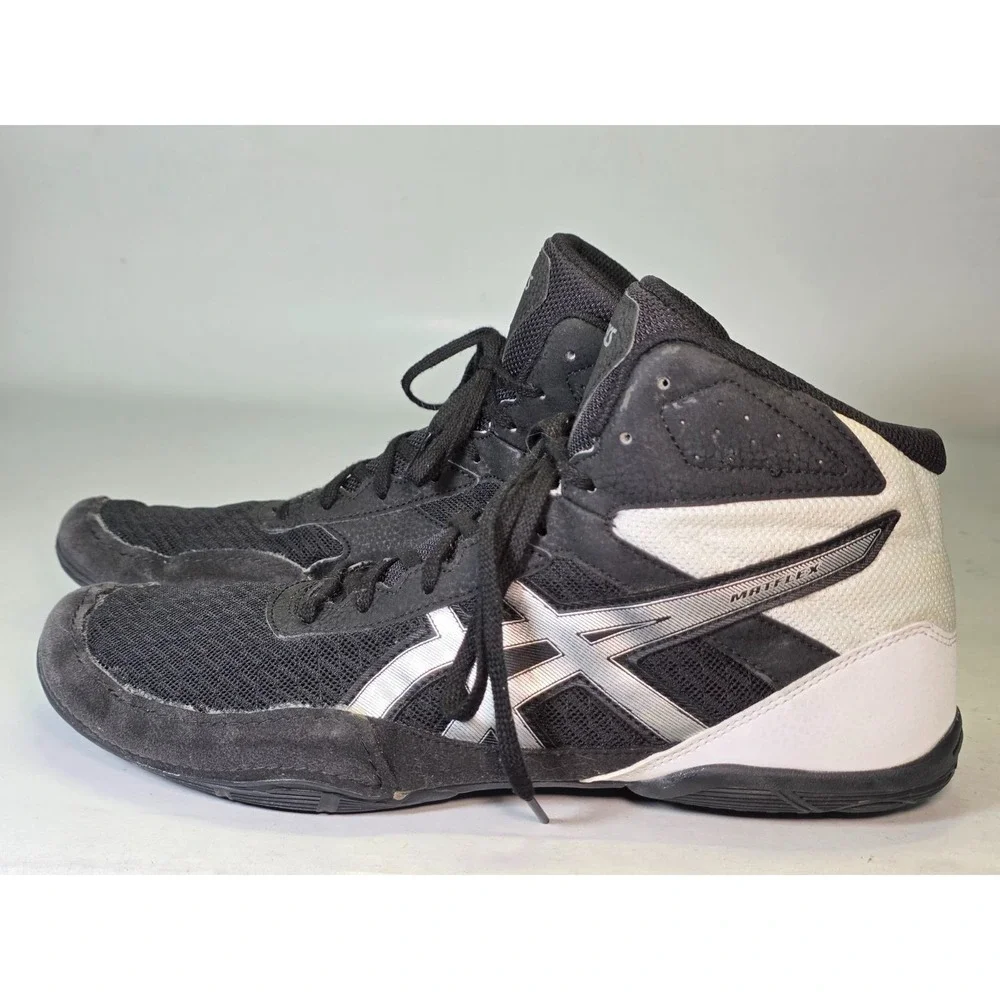 Asics Matflex 6 Men's Wrestling Sneakers Size 11.5 Black White Shoes