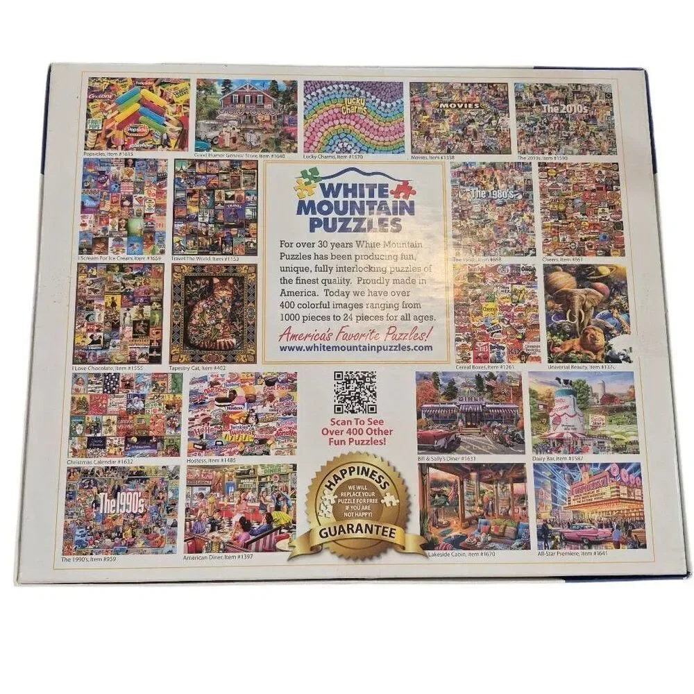 White Mountain Movies 1000 pc Jigsaw Puzzle, USED