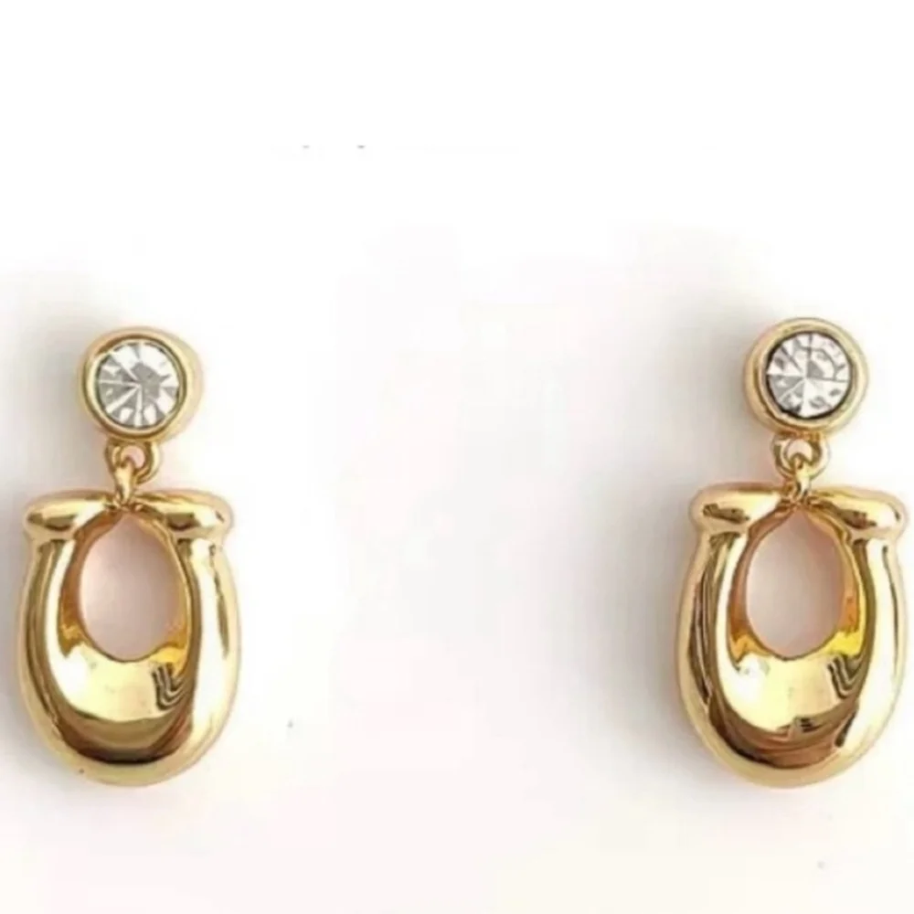 💛🔹️COACH🔹️ crystal & signature C logo earrings