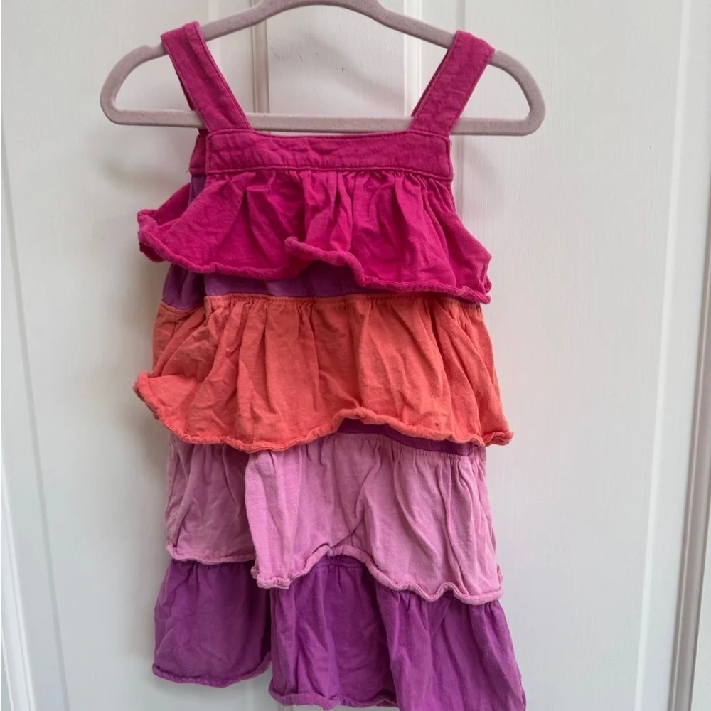 GAP orange ruffles dress