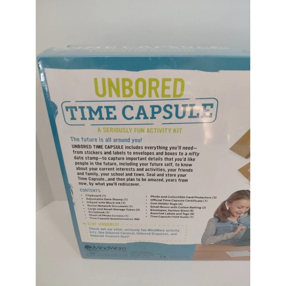Unbored TIME‎ CAPSULE A Seriously Fun Activity Kit MindWare  Ages 8+ Sealed NEW