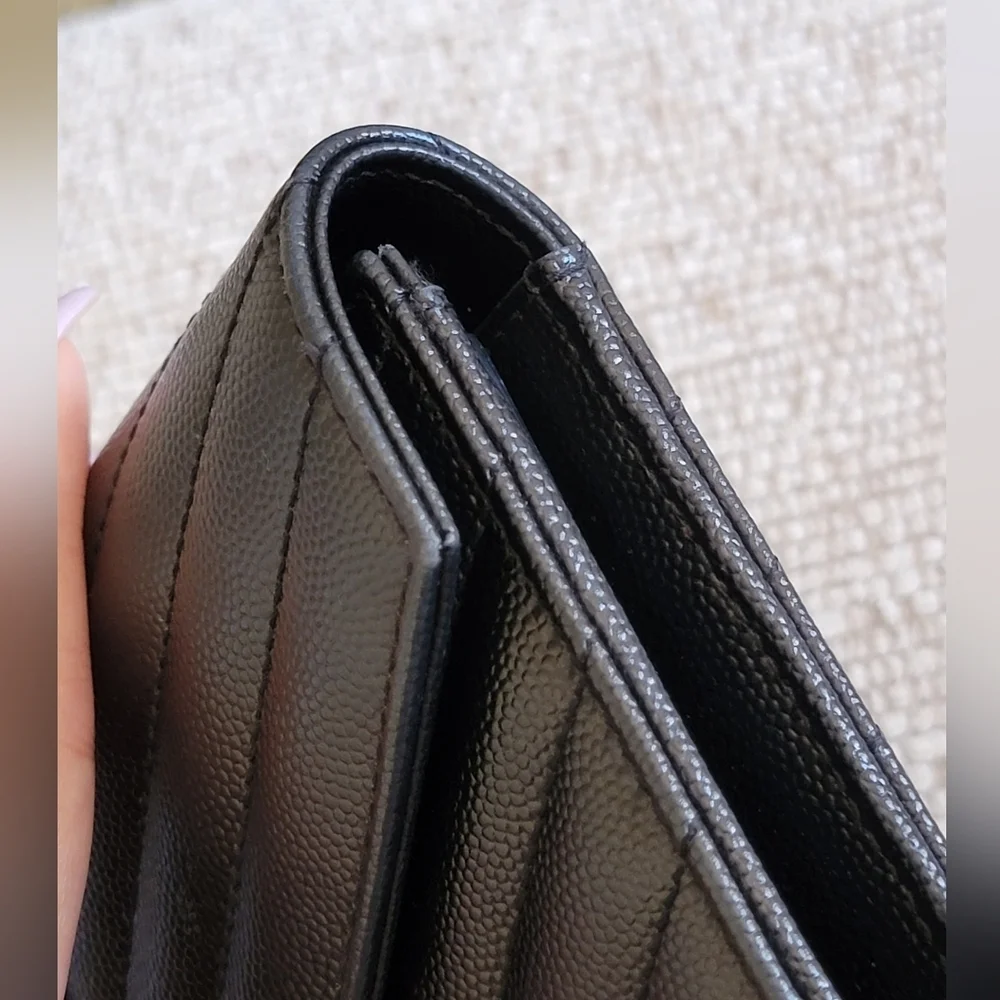 YSL Matelasse Quilted Leather Wallet
