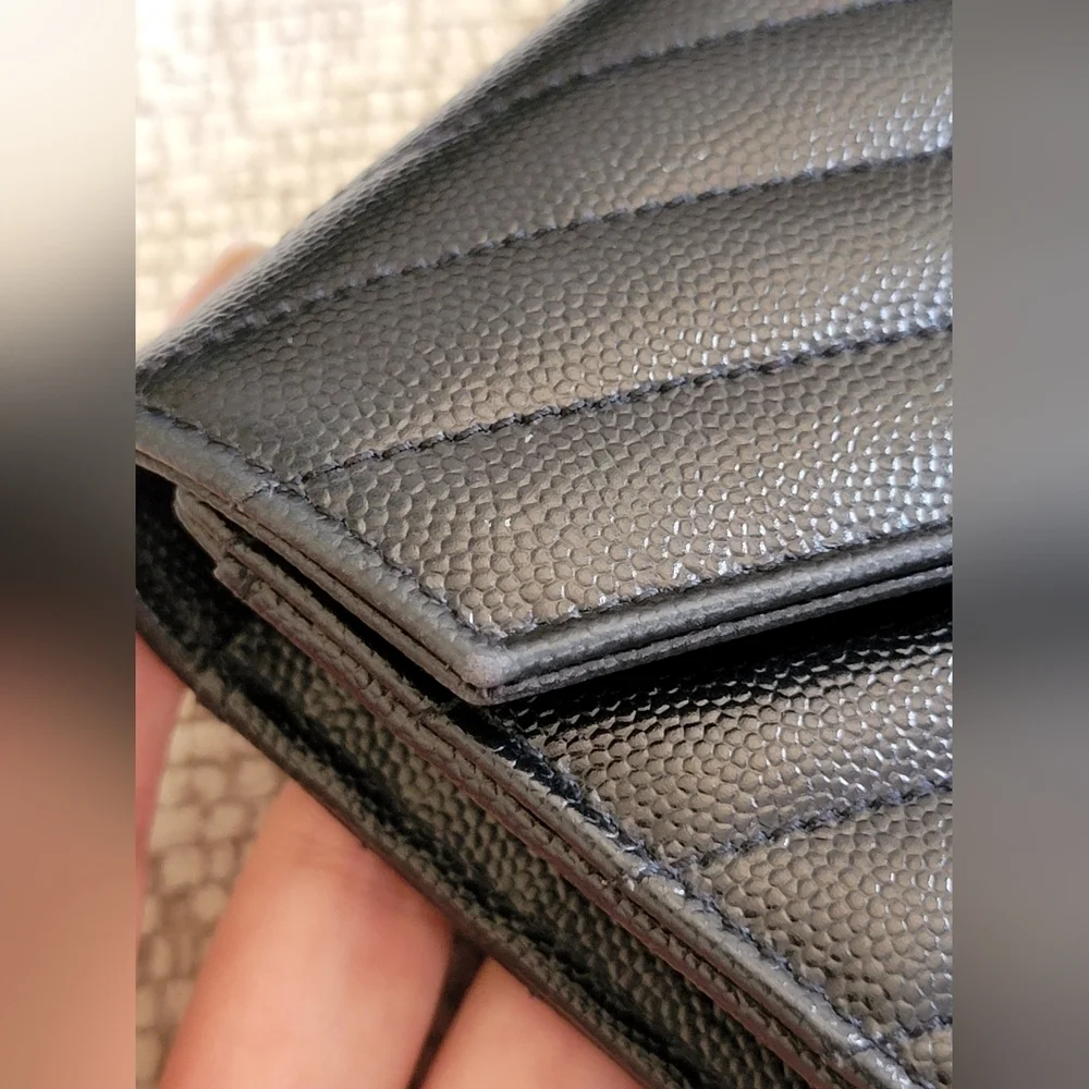 YSL Matelasse Quilted Leather Wallet