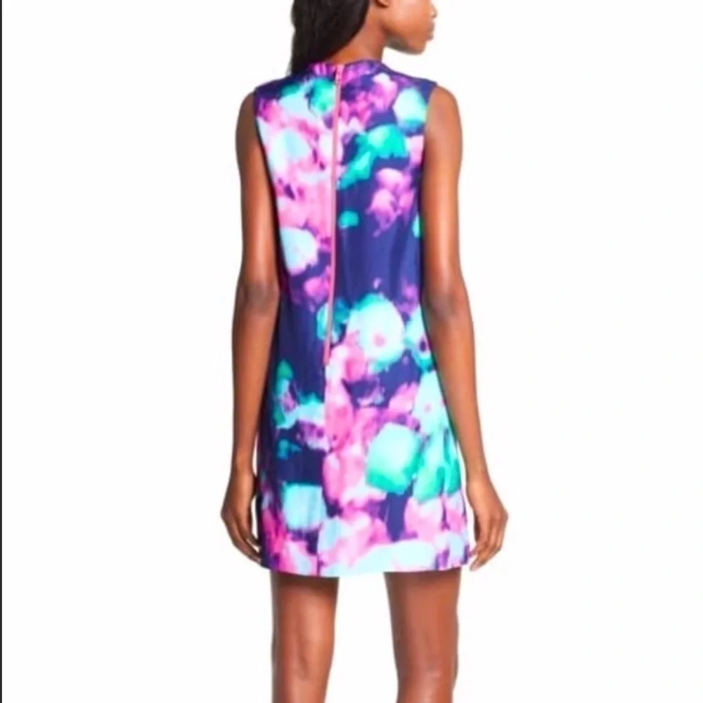 KATE Spade Keri Simply Cinema Watercolor Sleeveless V-Neck Shift Dress - Size 12