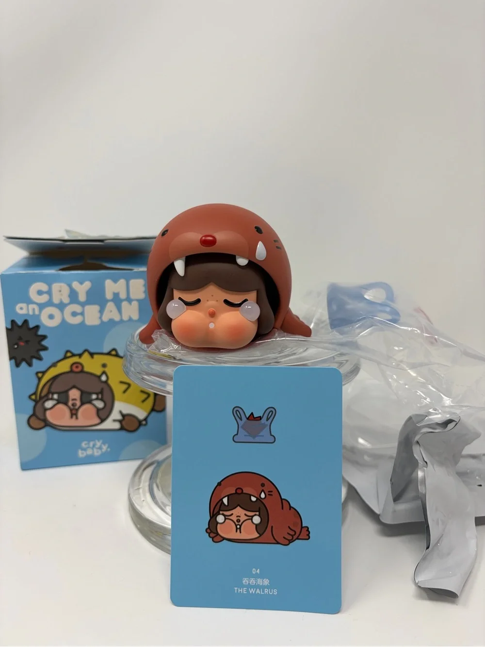 CRYBABY THE WALRUS Popmart CRY ME AN OCEAN Series Vinyl Figure