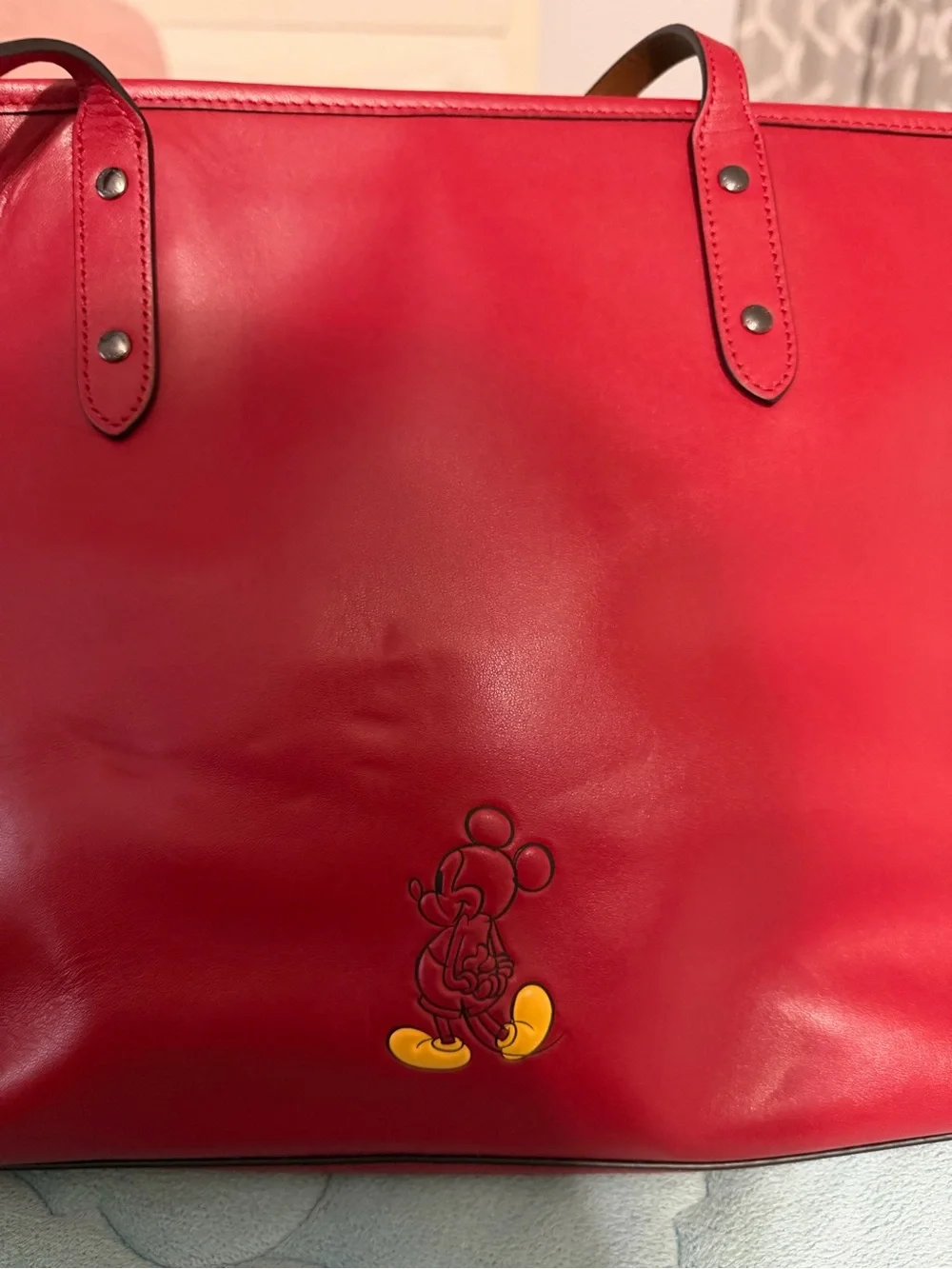Coach leather tote
