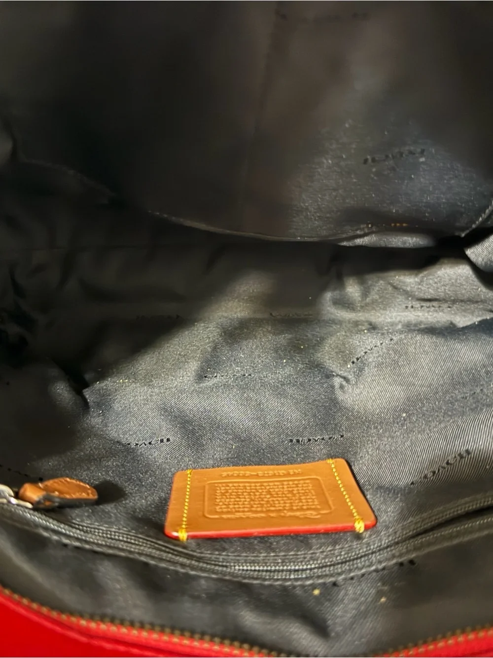 Coach leather tote
