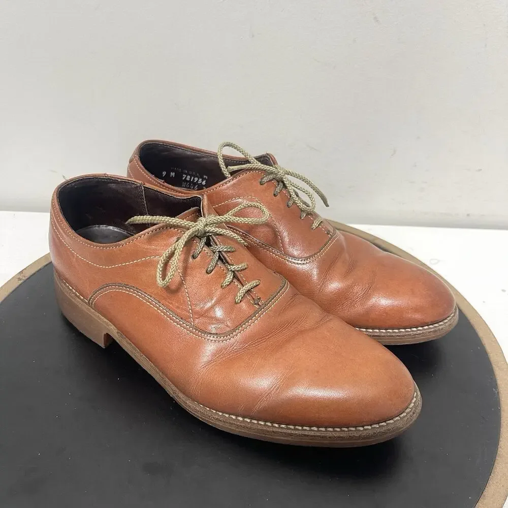 Baxter Beacon Hill Collection Oxford Shoes Men 9 M Brown Leather Brogue Derby‎