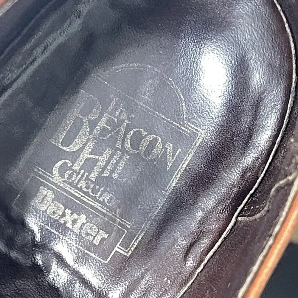 Baxter Beacon Hill Collection Oxford Shoes Men 9 M Brown Leather Brogue Derby‎