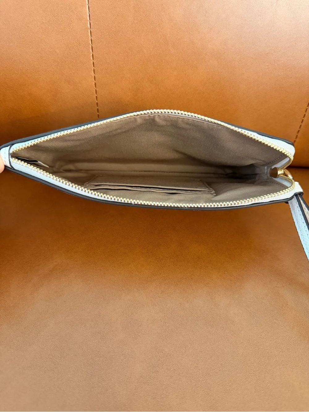 Coach chalk leather
