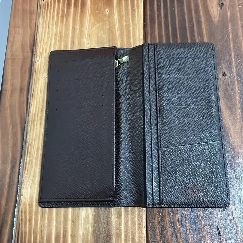Louis Vuitton Damier Ebene Brazza Long Bifold Wallet