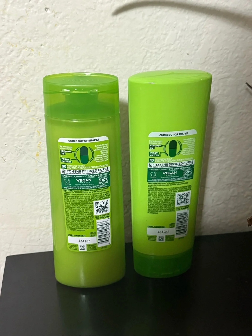 Garnier Fructis Curl Nourish Shampoo & Conditioner - Bright Lime Green