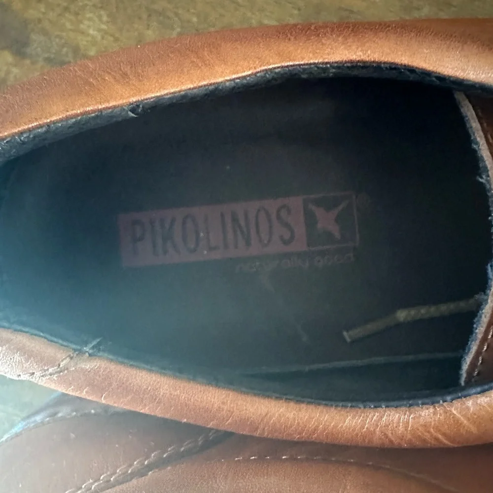 PIKOLINOS Brown Leather Oxford Shoes with Classic Design Size 45‎