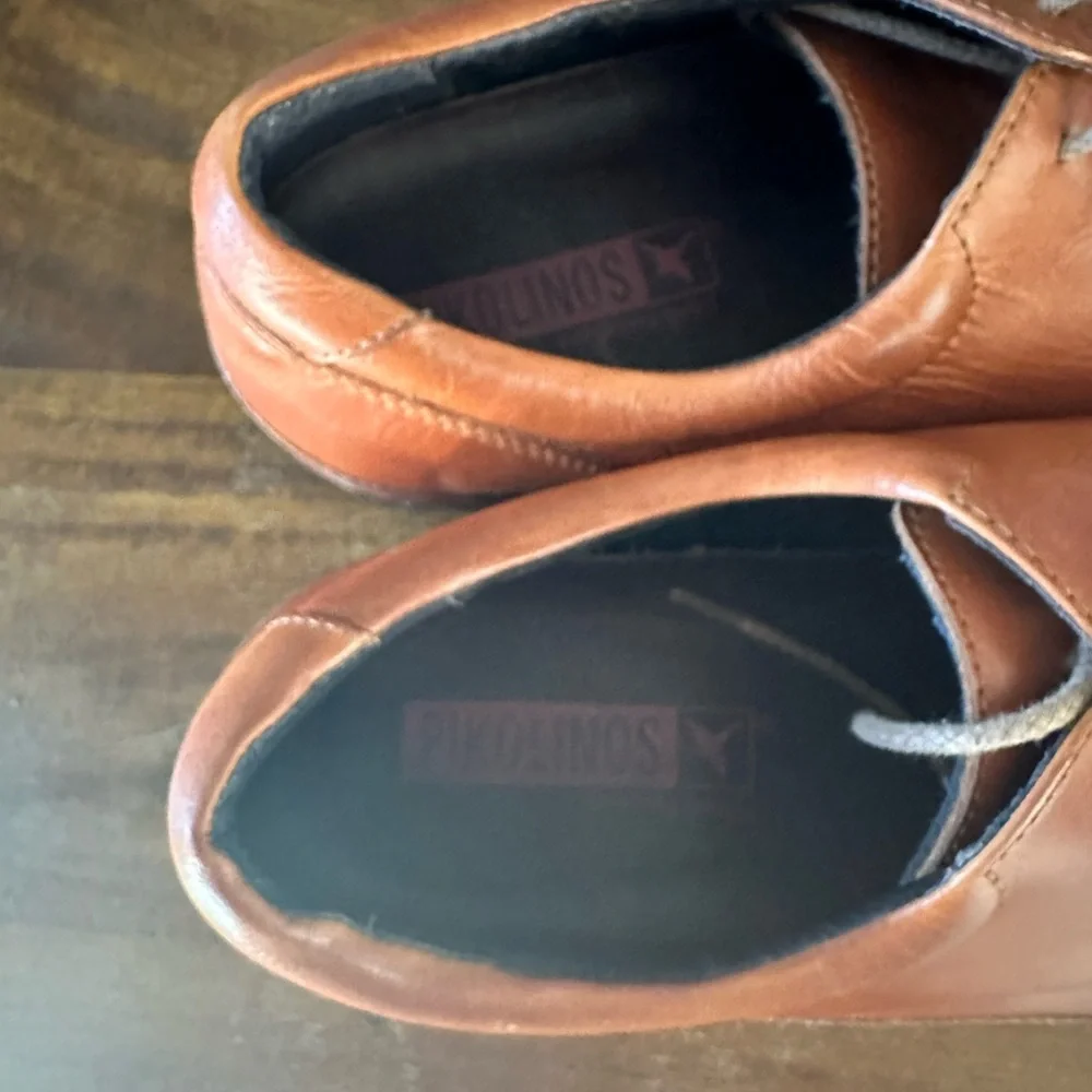 PIKOLINOS Brown Leather Oxford Shoes with Classic Design Size 45‎