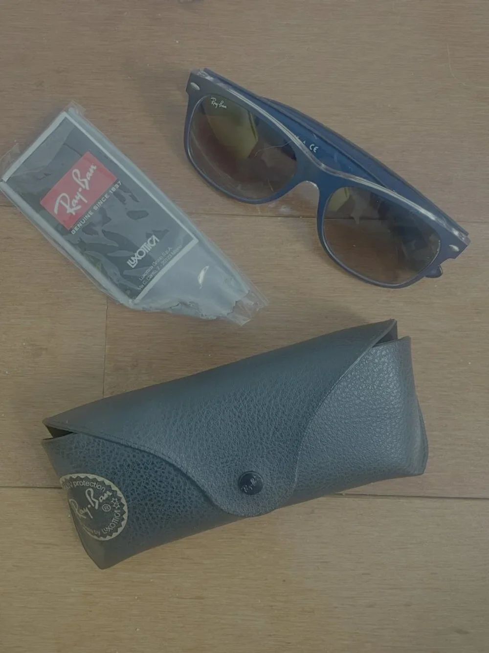 Ray-Ban matte blue