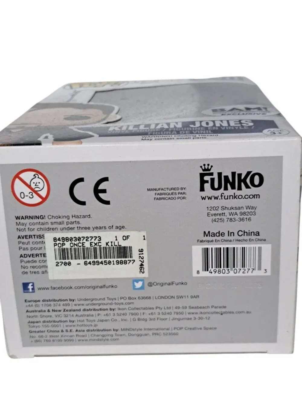Funko never removed