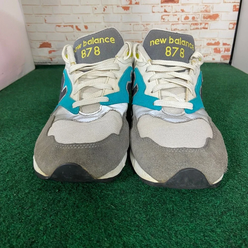 New Balance 878 Mens 10.5 Grey Teal ML878AAC ABZORB Running Shoes