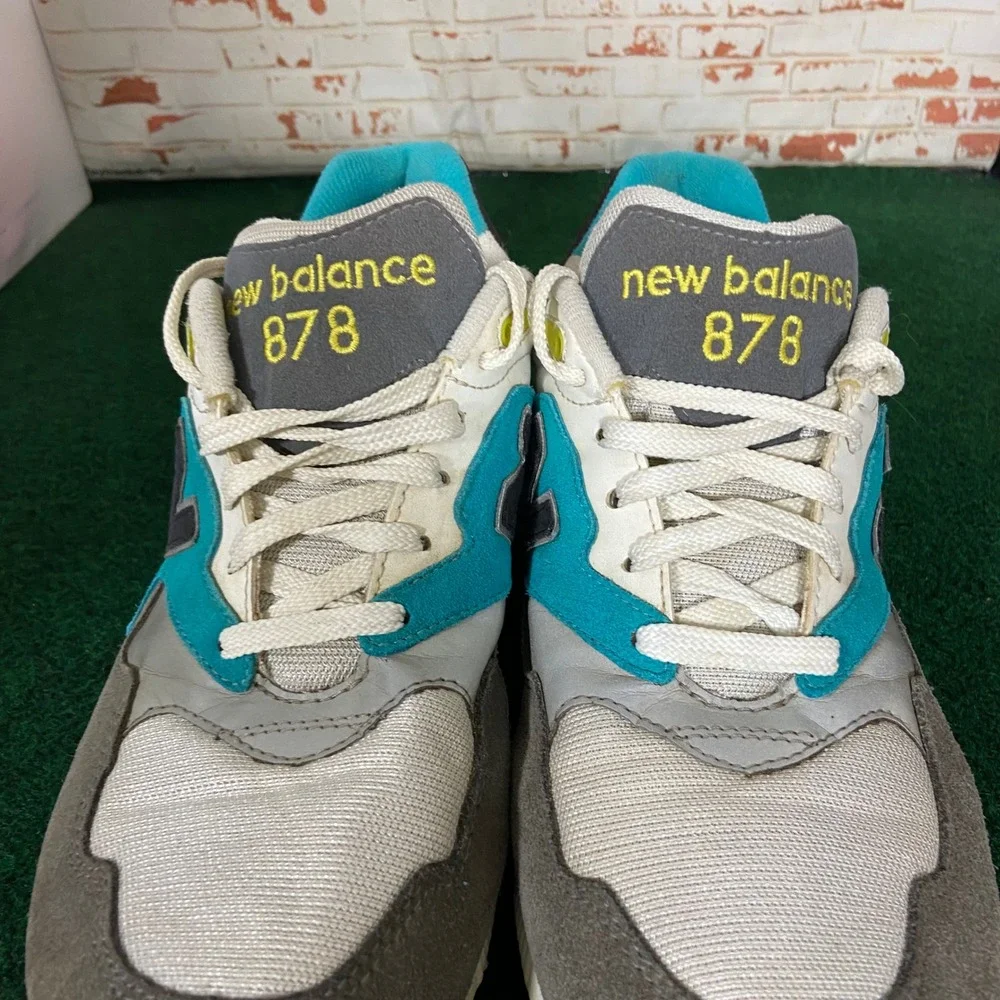 New Balance 878 Mens 10.5 Grey Teal ML878AAC ABZORB Running Shoes